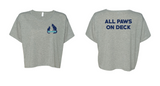 Women's ALL PAWS ON DECK Crop T-Shirt
